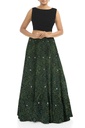 Handmade Plain Mashru Silk Long Skirt