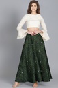 Handmade Plain Mashru Silk Long Skirt
