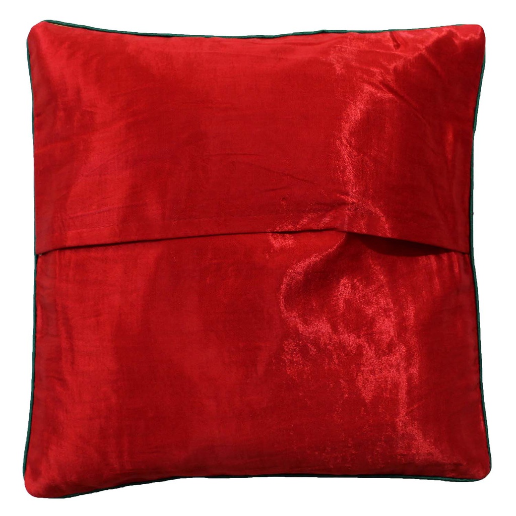 Embroidered Mashru Cushion Cover