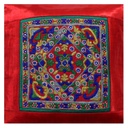Hand Embroidered Mashru Cushion Cover
