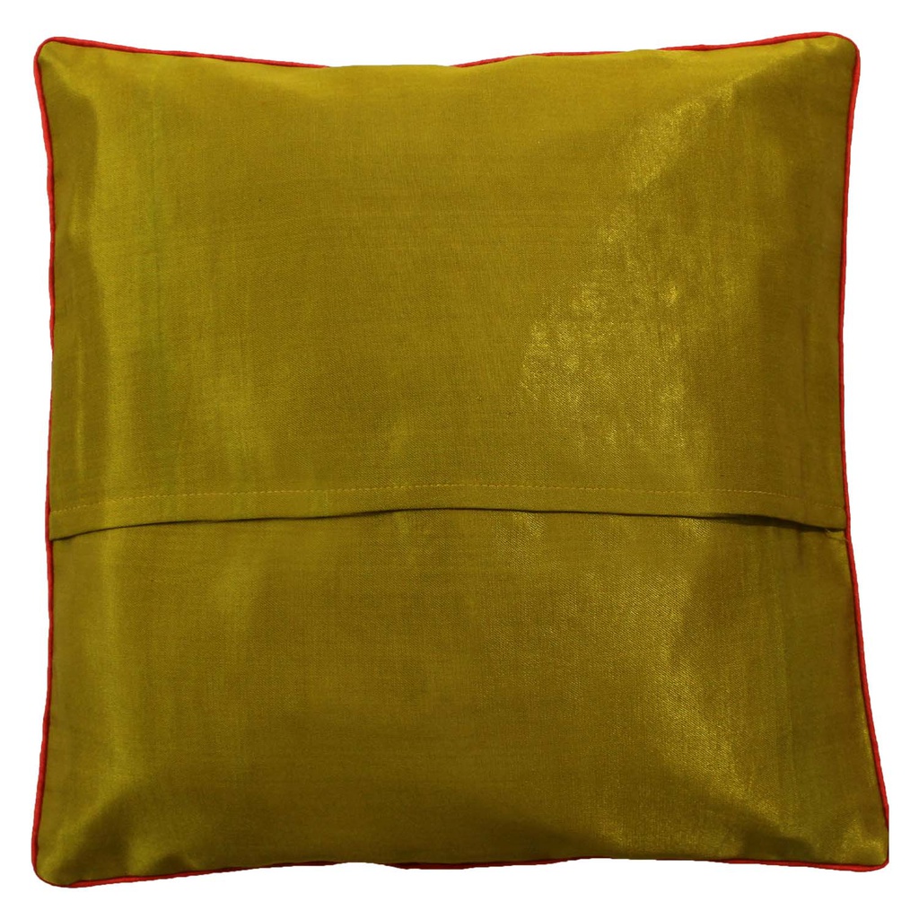 Embroidered Mashru Cushion Cover