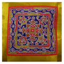 Hand Embroidered Mashru Cushion Cover