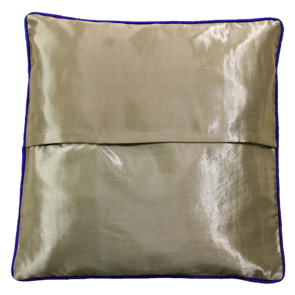 Embroidered Mashru Cushion Cover
