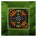 Hand Embroidered Mashru Cushion Cover