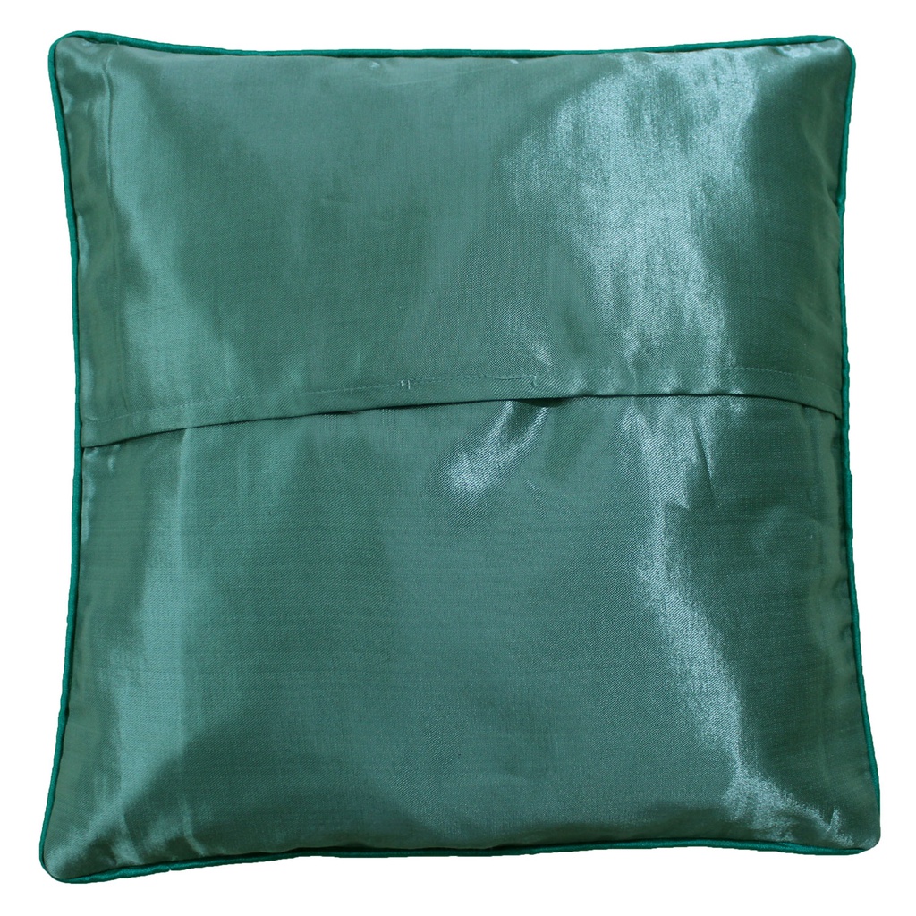 Embroidered Mashru Cushion Cover