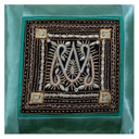 Hand Embroidered Mashru Cushion Cover