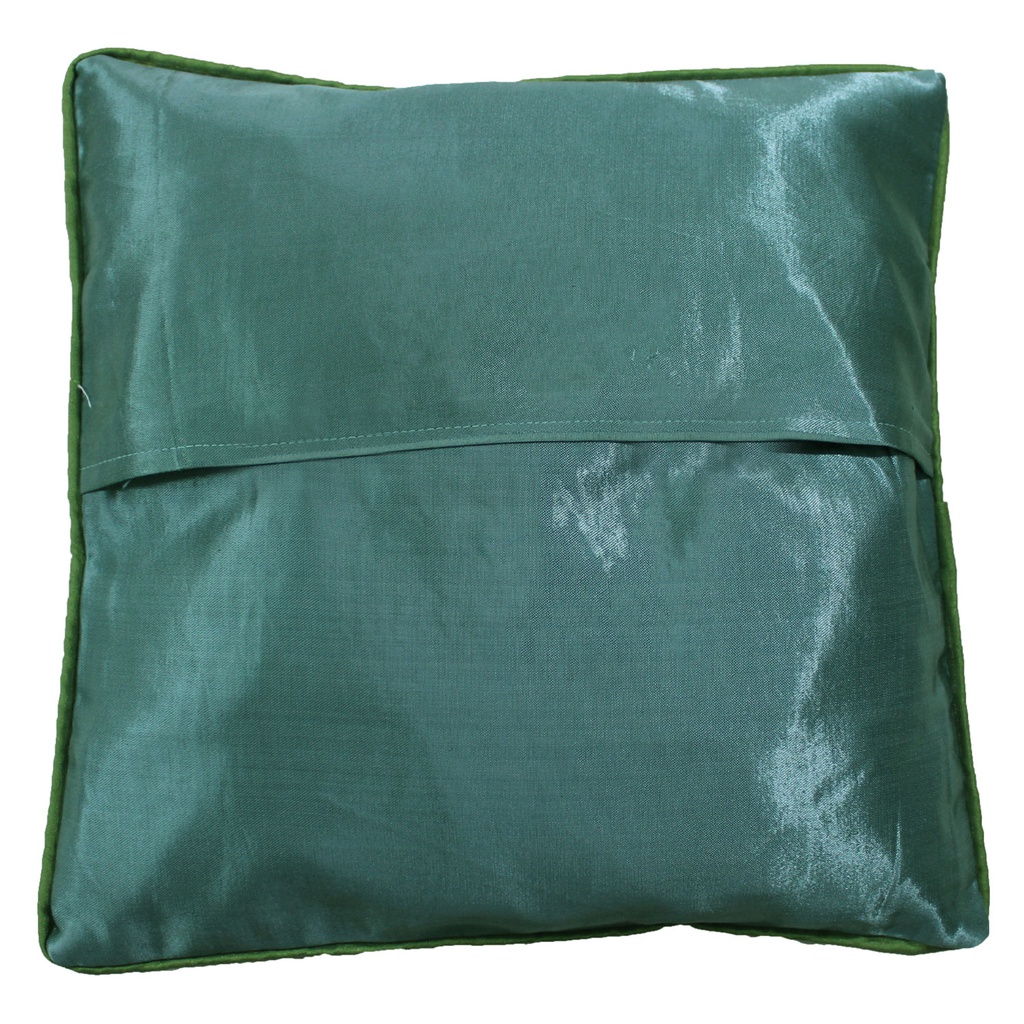 Embroidered Mashru Cushion Cover