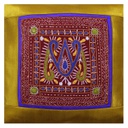Hand Embroidered Mashru Cushion Cover