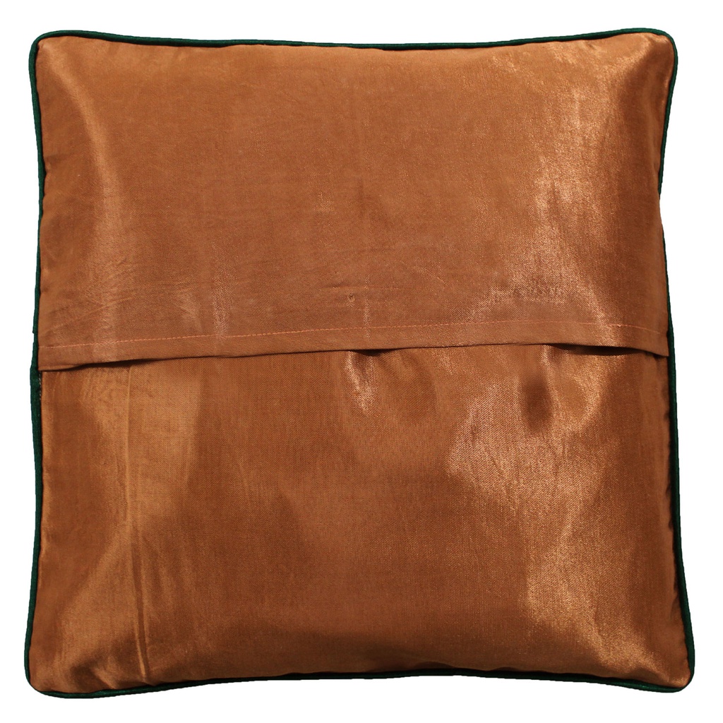 Embroidered Mashru Cushion Cover