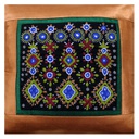 Hand Embroidered Mashru Cushion Cover