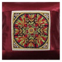 Embroidered Mashru Cushion Cover