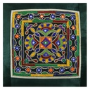 Hand Embroidered Mashru Cushion Cover