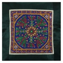 Hand Embroidered Mashru Cushion Cover