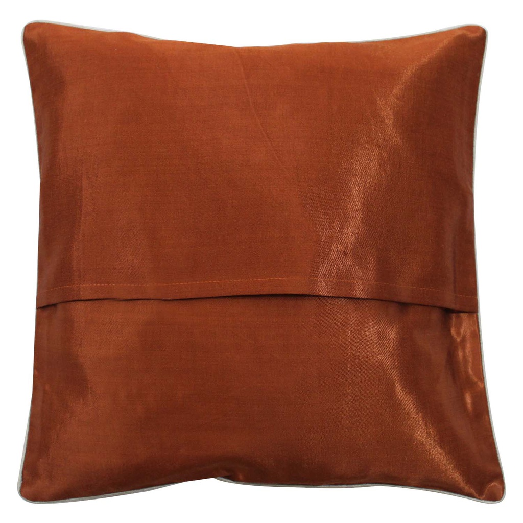 Embroidered Mashru Cushion Cover
