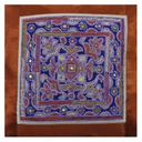 Hand Embroidered Mashru Cushion Cover