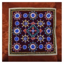 Hand Embroidered Mashru Cushion Cover