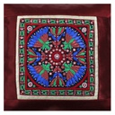 Hand Embroidered Mashru Cushion Cover