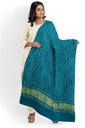 Handwoven Gaji Silk Bandhani Dupatta