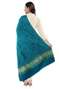 Handwoven Gaji Silk Bandhani Dupatta
