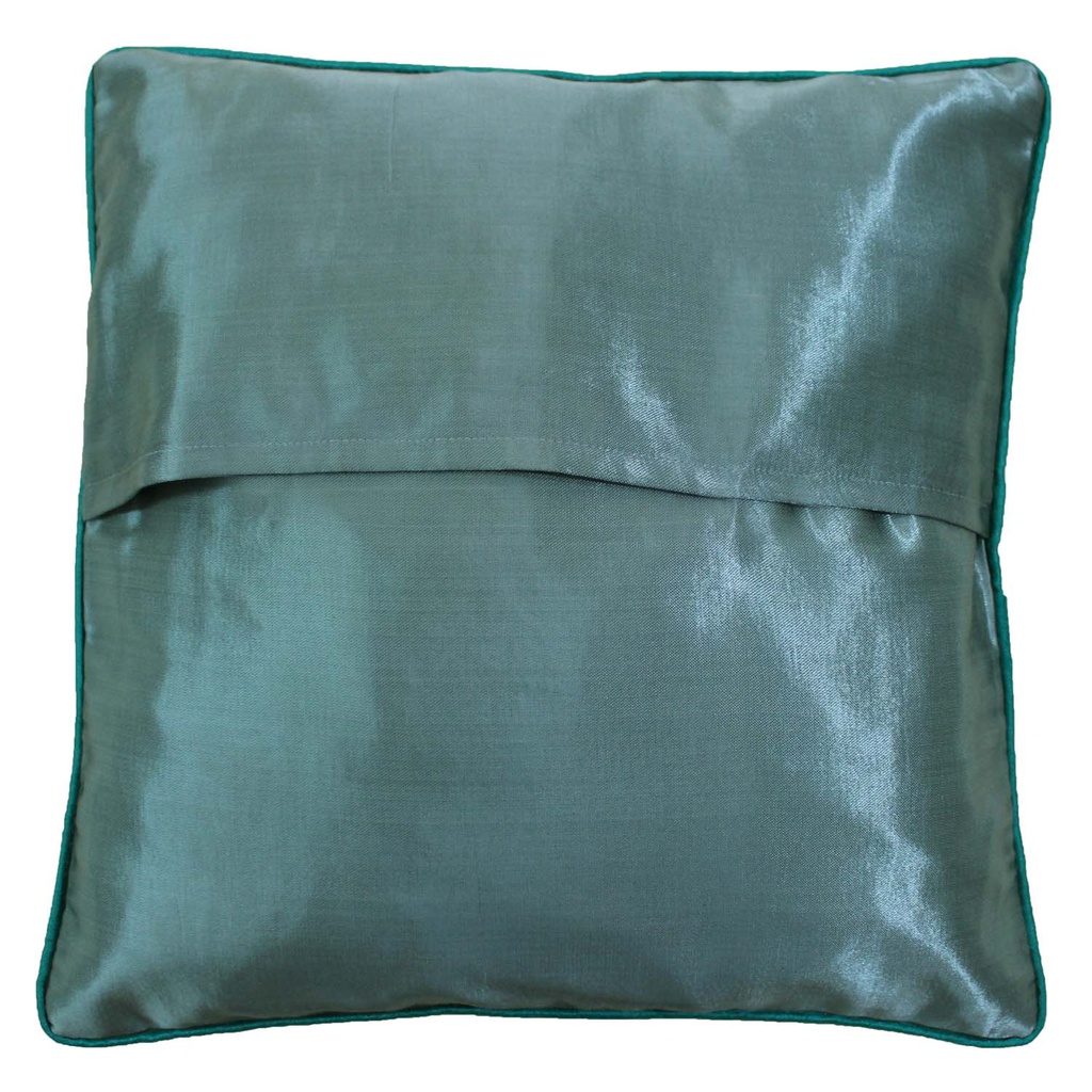 Embroidered Mashru Cushion Cover