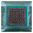 Hand Embroidered Mashru Cushion Cover