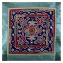 Hand Embroidered Mashru Cushion Cover