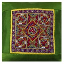 Hand Embroidered Mashru Cushion Cover