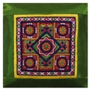 Hand Embroidered Mashru Cushion Cover