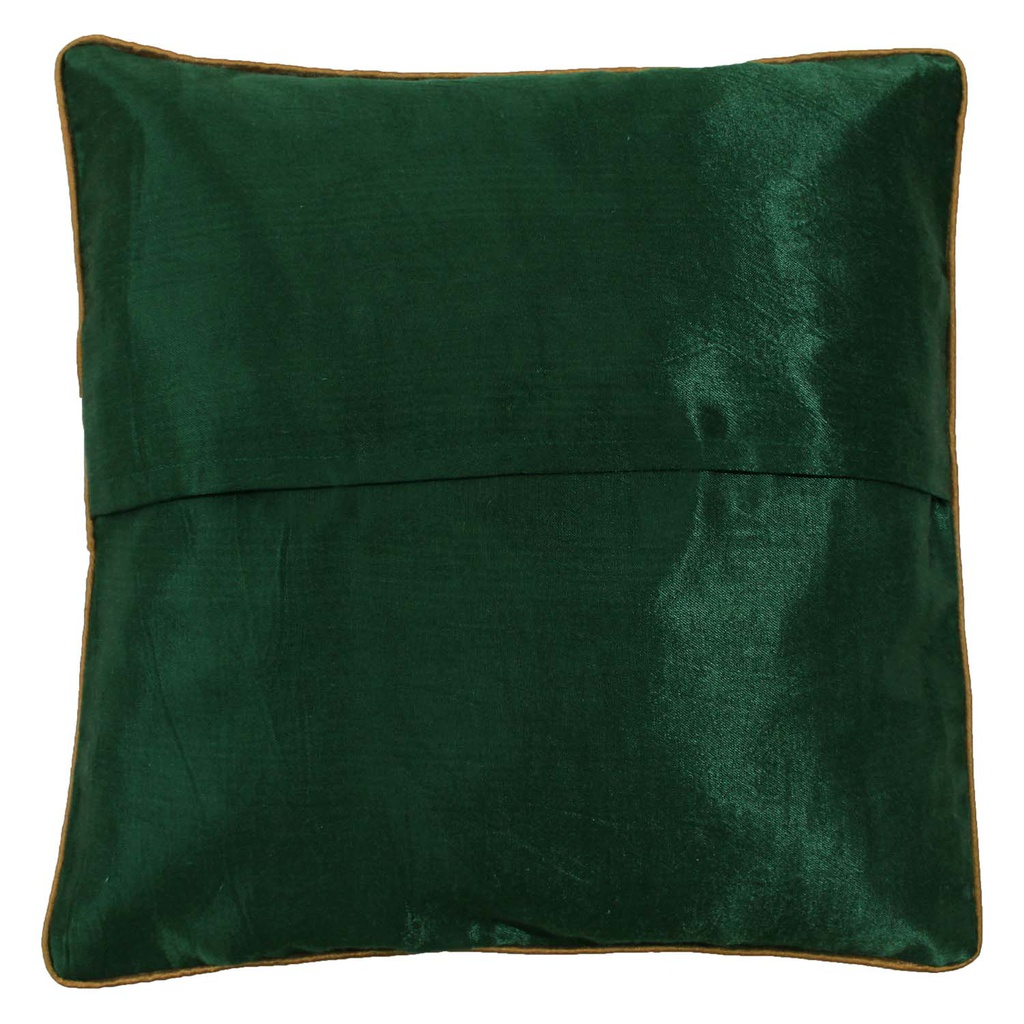 Embroidered Mashru Cushion Cover