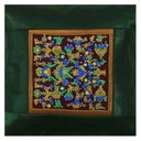 Hand Embroidered Mashru Cushion Cover