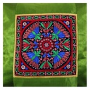 Hand Embroidered Mashru Cushion Cover