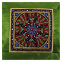 Hand Embroidered Mashru Cushion Cover