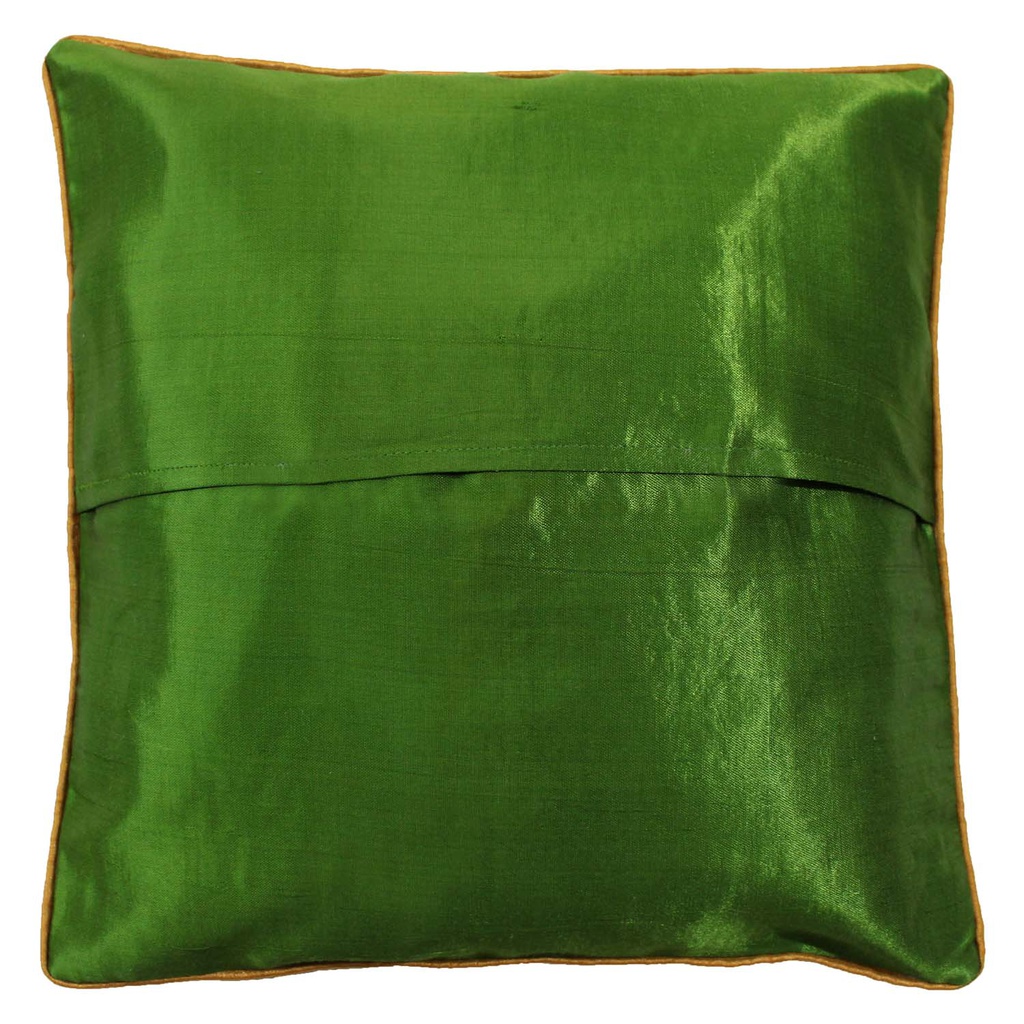 Embroidered Mashru Cushion Cover