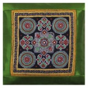 Hand Embroidered Mashru Cushion Cover