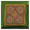 Hand Embroidered Mashru Cushion Cover