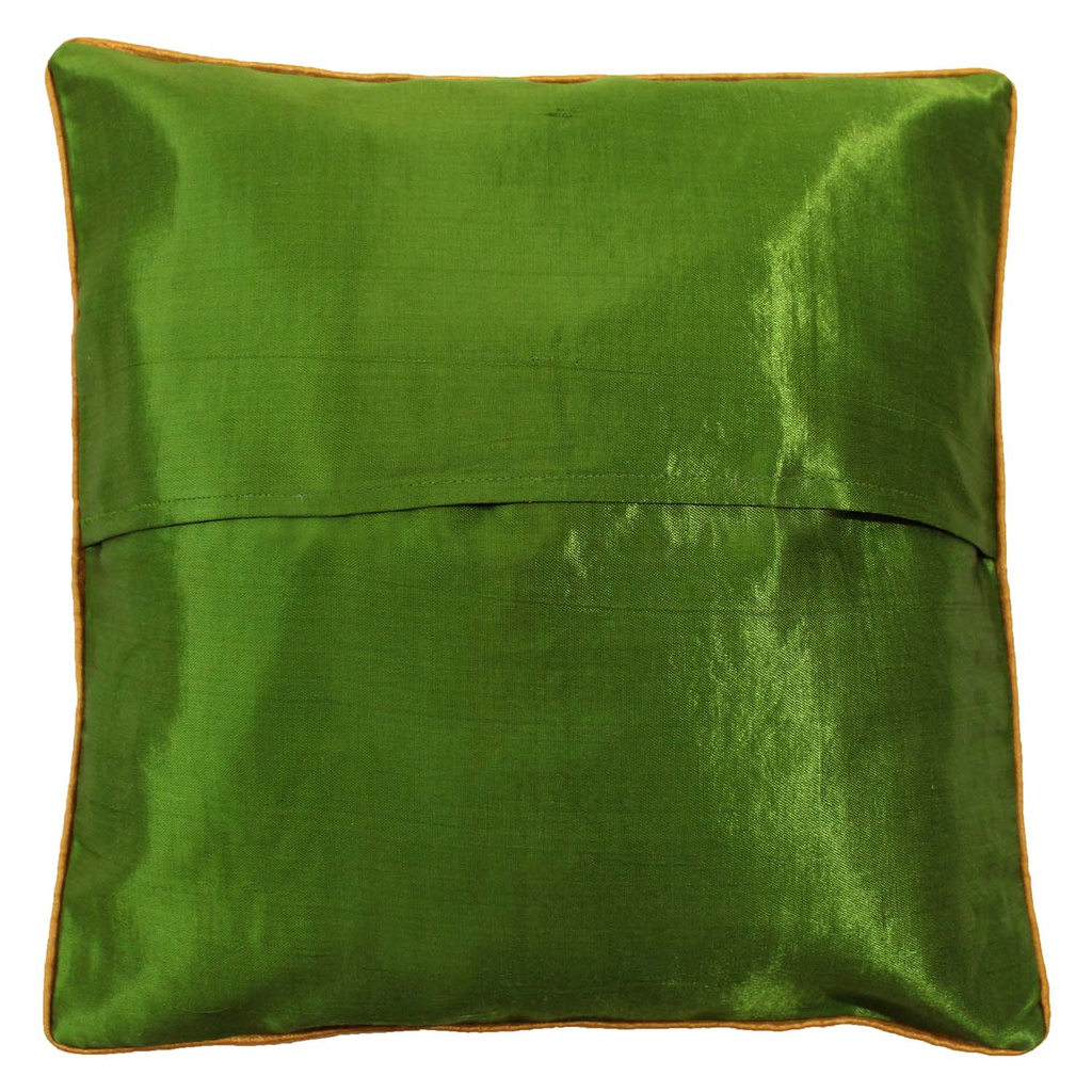 Embroidered Mashru Cushion Cover