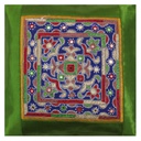 Hand Embroidered Mashru Cushion Cover