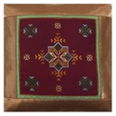 Hand Embroidered Mashru Cushion Cover
