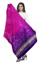 Handwoven Gaji Silk Bandhani Dupatta
