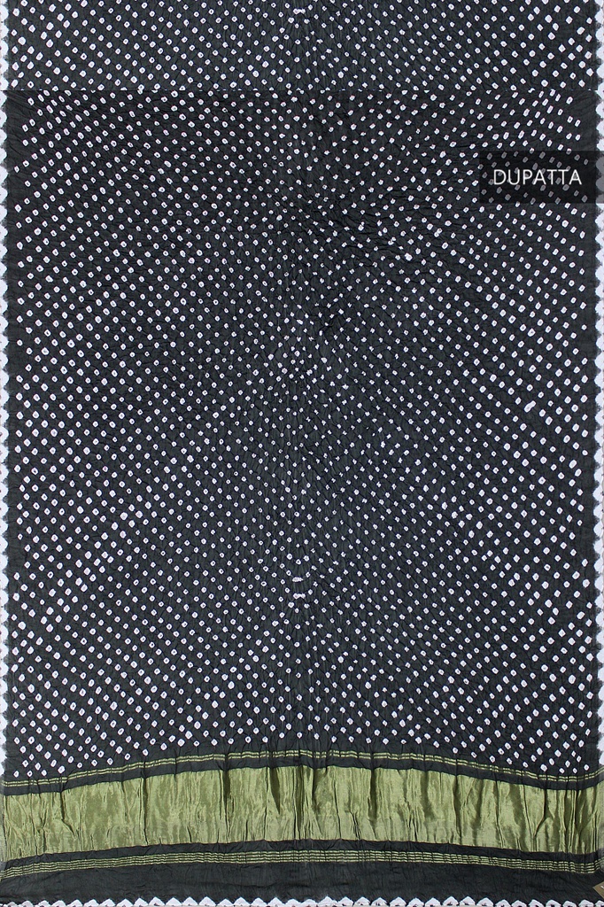 Handwoven Gaji Silk Bandhani Dupatta