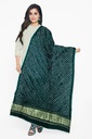 Handwoven Gaji Silk Bandhani Dupatta