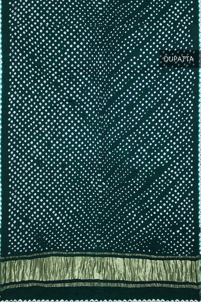 Handwoven Gaji Silk Bandhani Dupatta