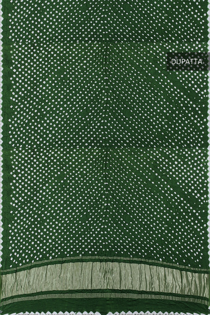 Handwoven Gaji Silk Bandhani Dupatta