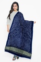 Handwoven Gaji Silk Bandhani Dupatta