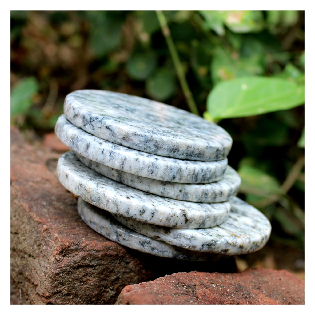 Handmade Agate Stone Tea Coaster ( Set of 6 )