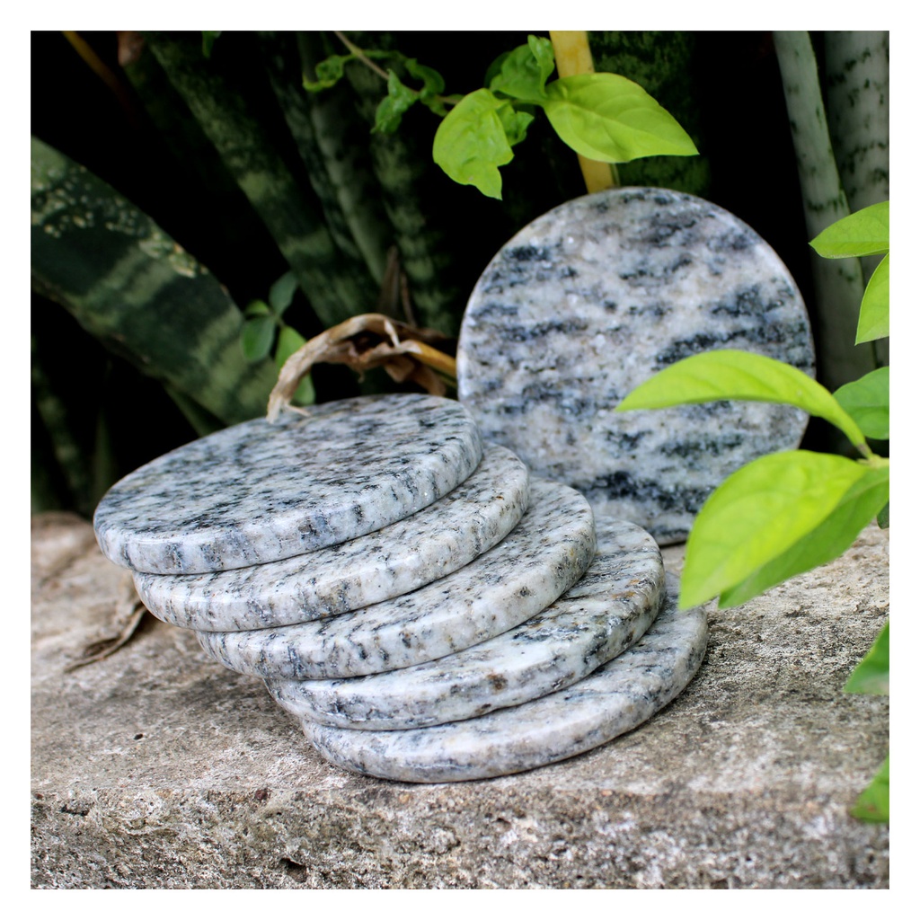 Handmade Agate Stone Tea Coaster ( Set of 6 )