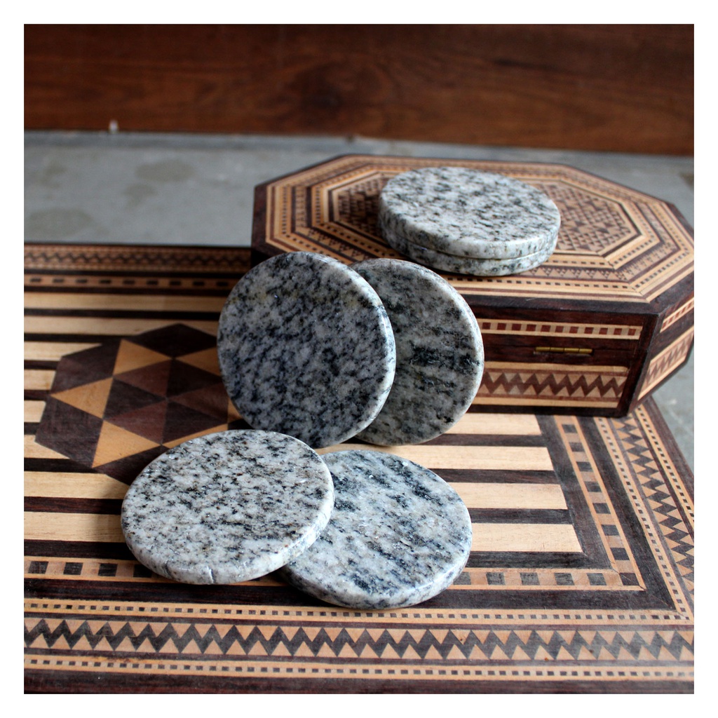 Handmade Agate Stone Tea Coaster ( Set of 6 )