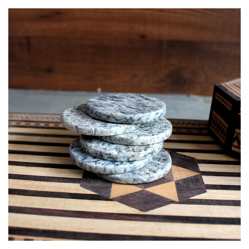 Handmade Agate Stone Tea Coaster ( Set of 6 )