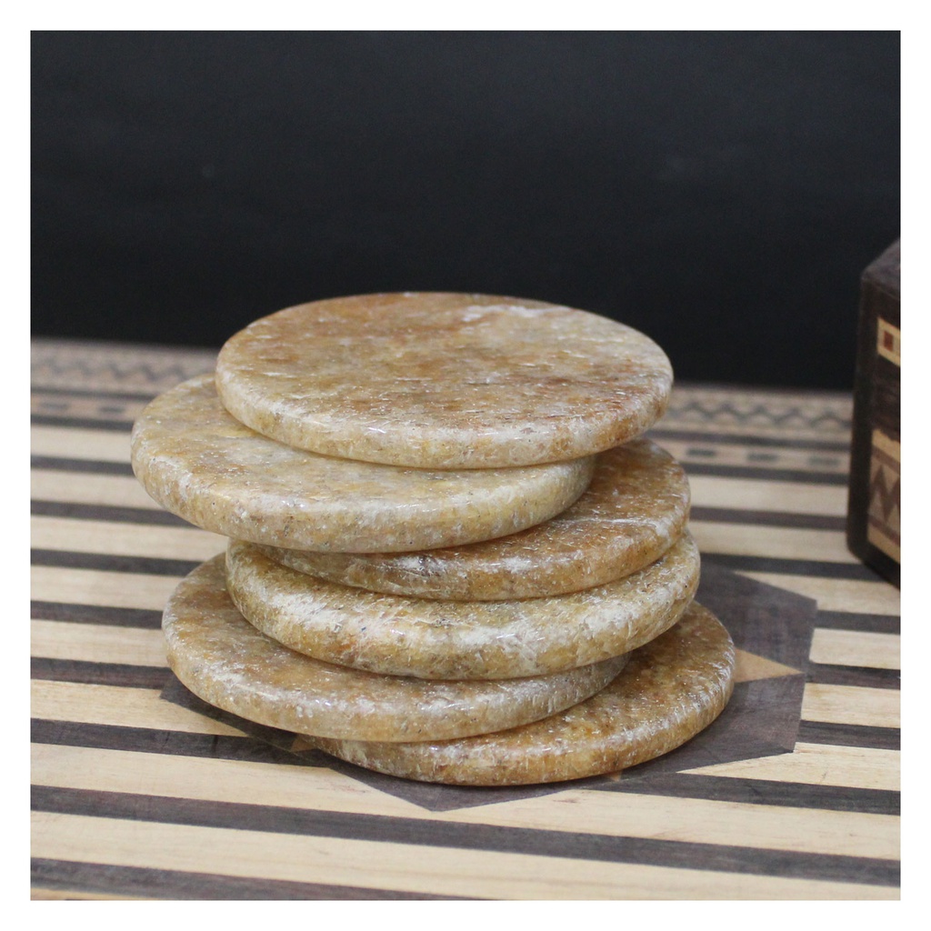 Handmade Agate Stone Tea Coaster ( Set of 6 )