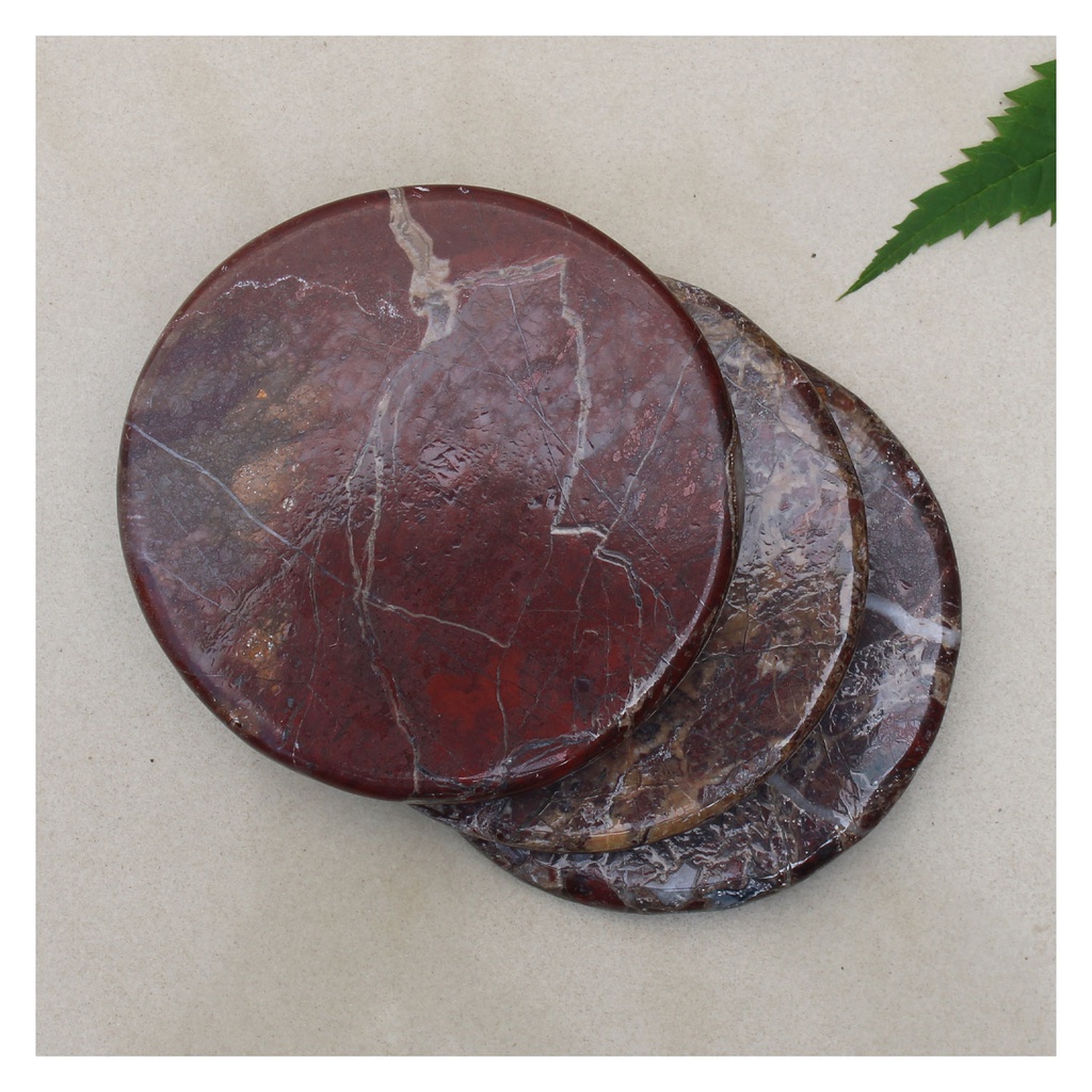 Handmade Agate Stone Tea Coaster ( Set of 6 )
